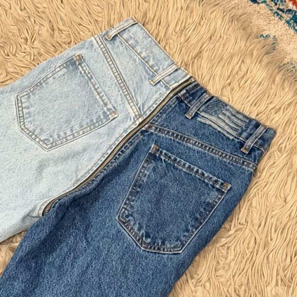 Revice Yin Yang Tokyo Wash Crops Full Zip 2 Toned Jeans Size 26 - Picture 9 of 9